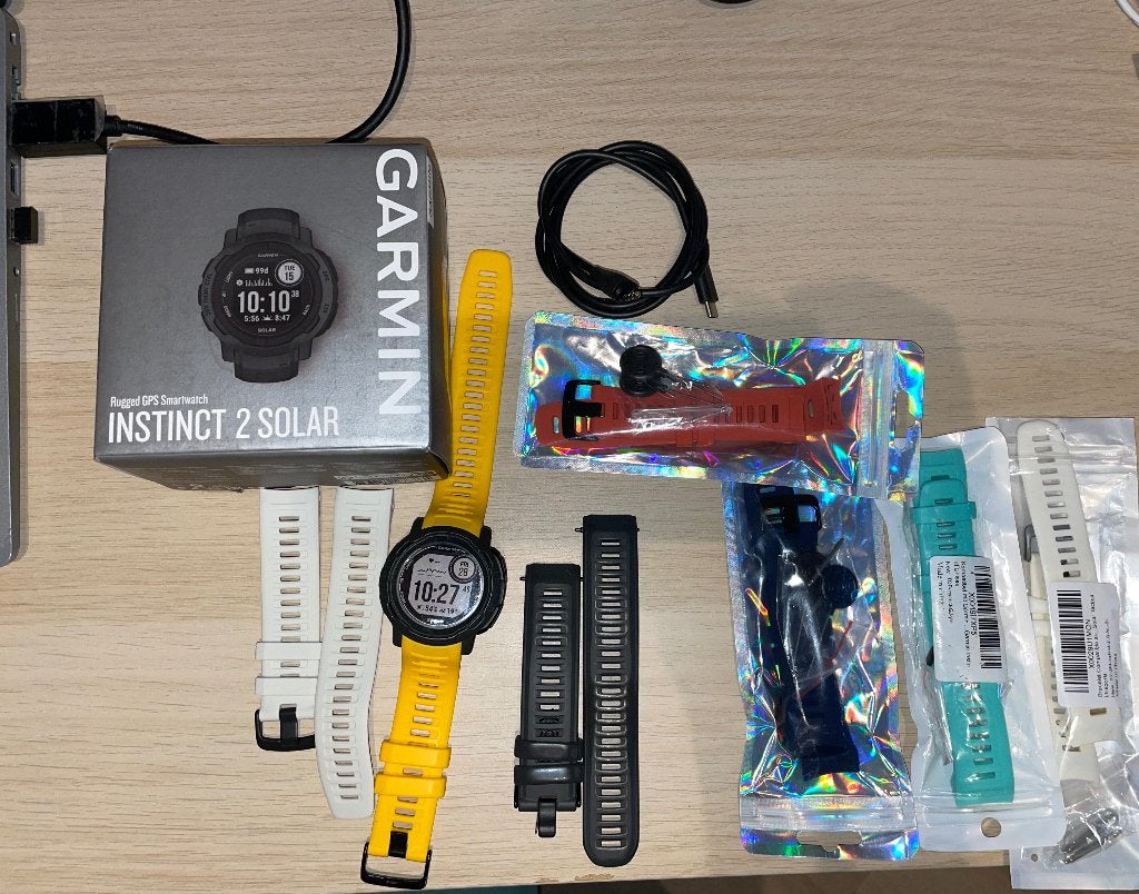 Garmin Instinct 2 Solar [+7 bands], Ophalen, Zwart, Zo goed als nieuw, Waterdicht