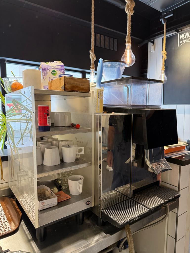 Thermoplan Black&White4 Compact CTM RS + Melkkoeling, Ophalen of Verzenden, Gebruikt, Koffiemachine, Koffiebonen