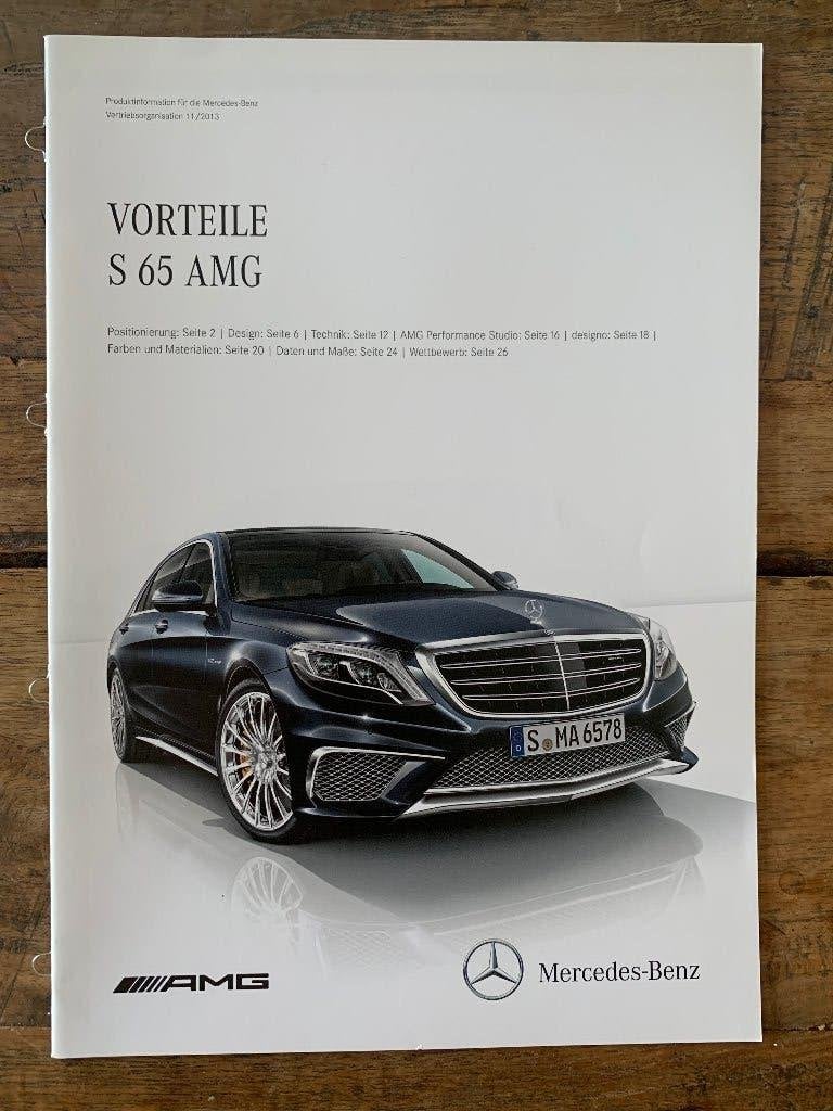Productinformatie brochure Mercedes-AMG S 65 AMG W222 2013, Nieuw, Mercedes-Benz, Mercedes, Ophalen of Verzenden