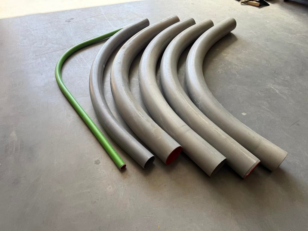 4+1+1 getrokken bochten PVC 90gr 160-110-50 mm -1500, Doe-het-zelf en Verbouw, Buizen en Afvoer, Zo goed als nieuw, Bochten, Pvc