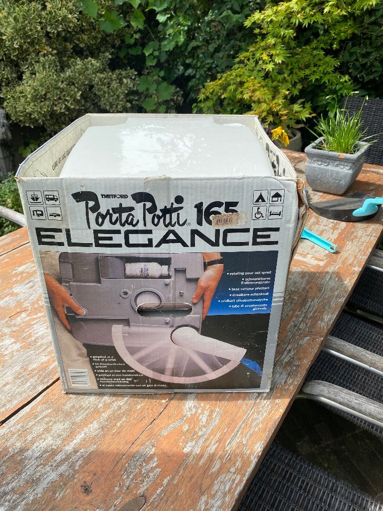 Porta potti camping toilet, Caravans en Kamperen, Kampeeraccessoires, Ophalen, Zo goed als nieuw