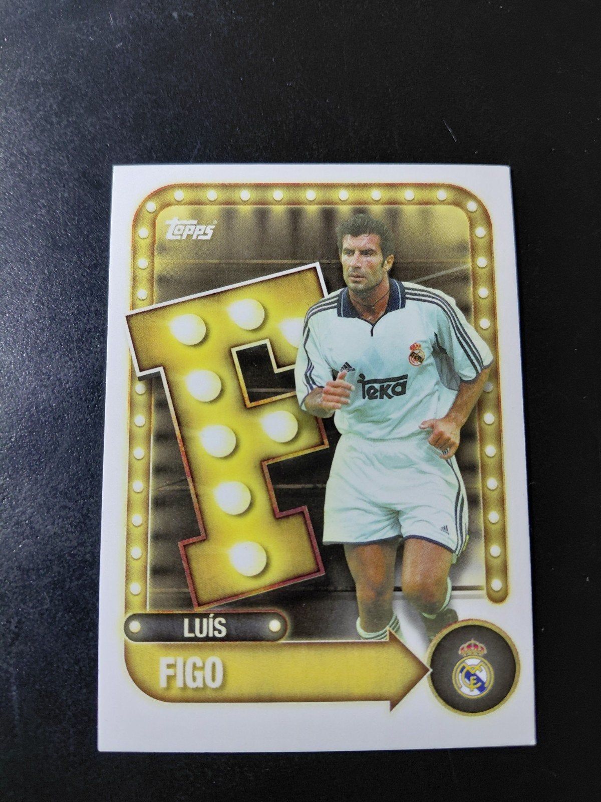 luis figo (real madrid) topps insert, Verzenden, Nieuw, Buitenlandse clubs, Spelerskaart