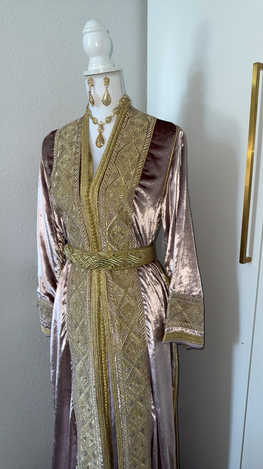 Elegante Marokkaanse Kaftan - Nieuwstaat, Kleding | Dames, Galajurk, Paars, Zo goed als nieuw, Ophalen