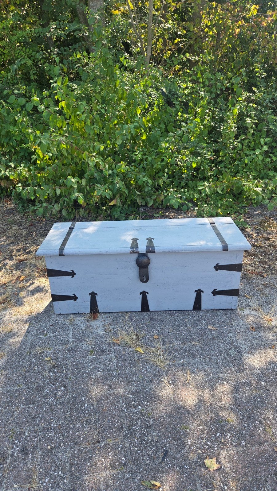 Opbergkist met metalen accenten - 110x39,5x43cm, Huis en Inrichting, Gebruikt, Minder dan 50 cm, 100 tot 125 cm, 5 – 50