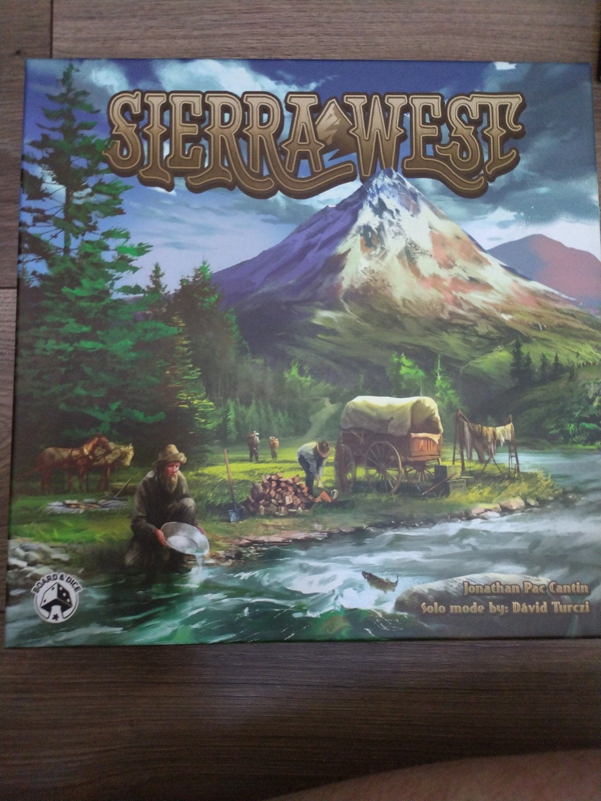 Sierra West Bordspel - Avontuur in het Wilde Westen, Een of twee spelers, Ophalen of Verzenden, Zo goed als nieuw, Board & Dice