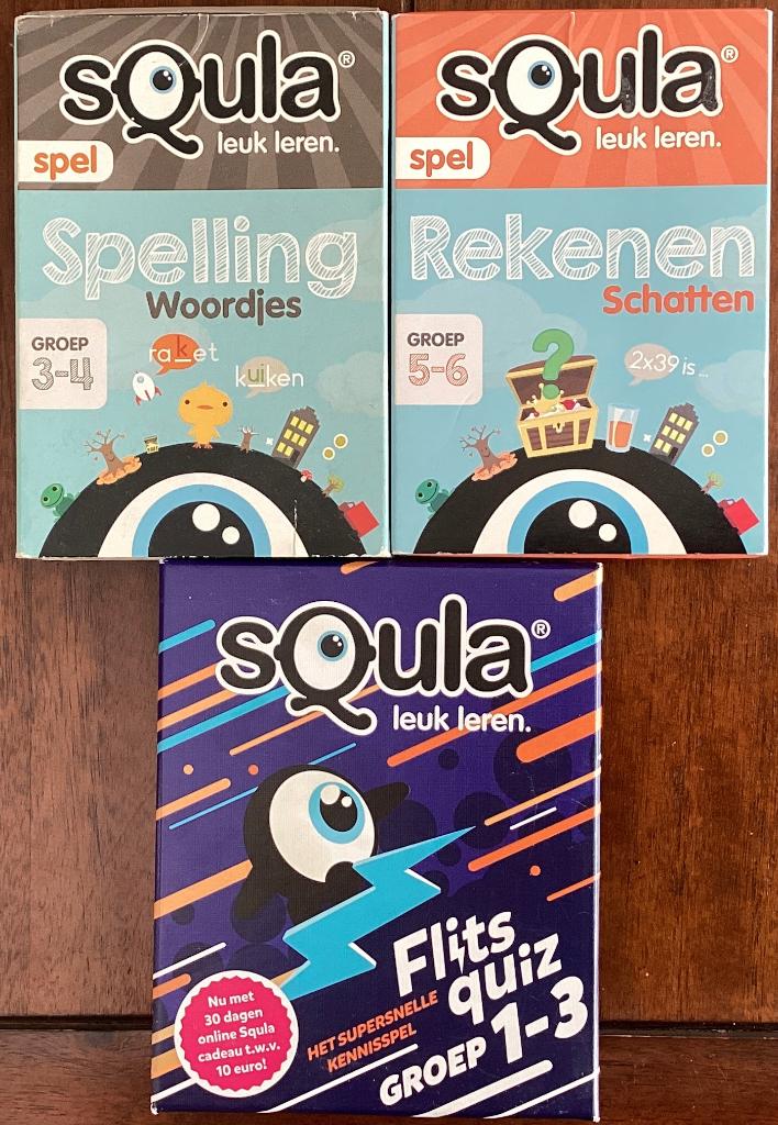 Squla leuk leren! 2,50 euro per stuk, Ophalen of Verzenden, Zo goed als nieuw