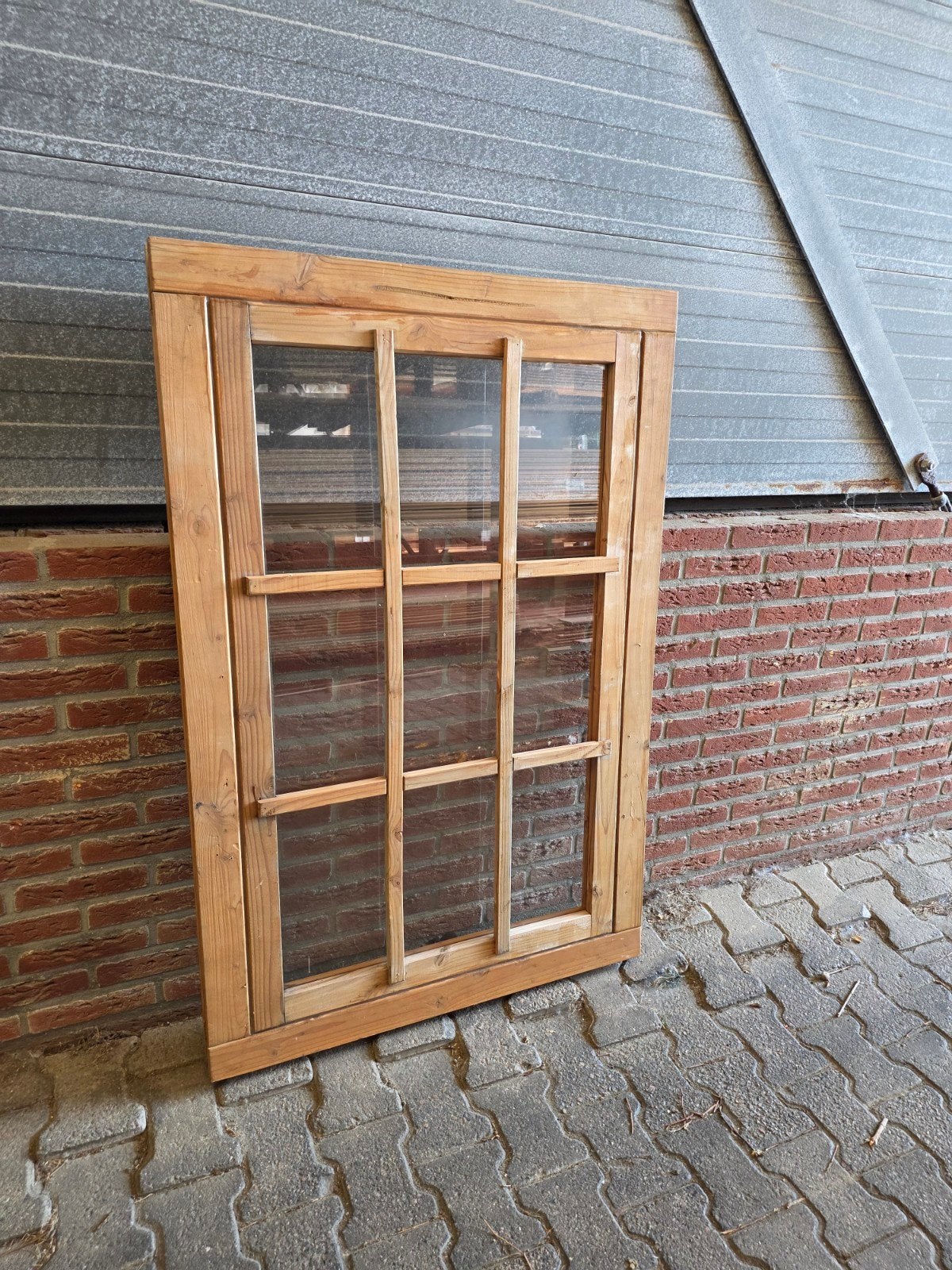 Douglas kozijn met raam 90x136 cm, Doe-het-zelf en Verbouw, Kozijnen en Schuifpuien, Ophalen, Hout, 75 tot 150 cm, Raamkozijn