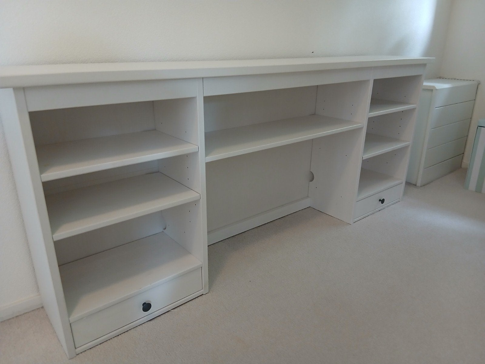 Ikea Hemnes bureau opzetstuk wit. Hele nette staat., Ophalen of Verzenden, Gebruikt