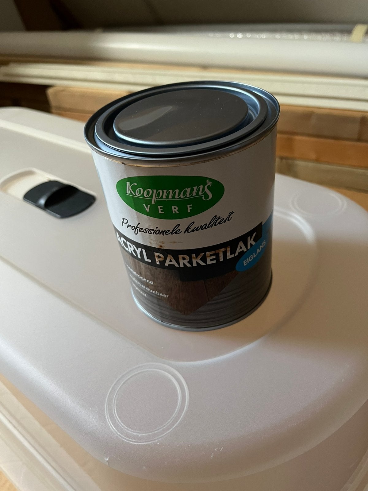 Parketlak 1l ( nieuw ), Ophalen of Verzenden, Zo goed als nieuw, Wit