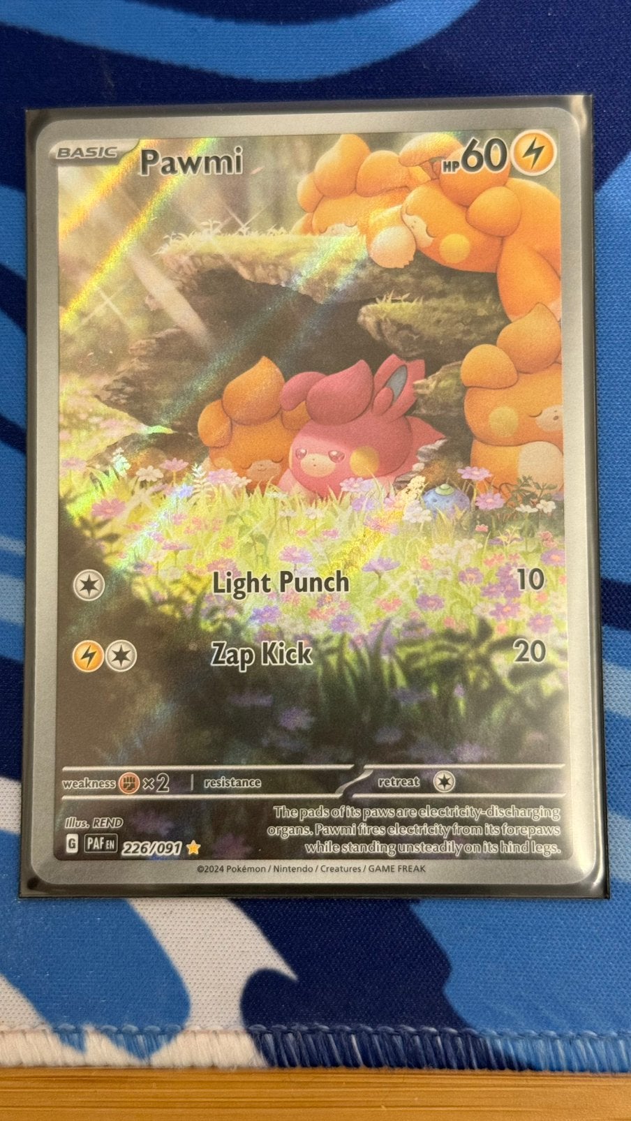 Pawmi #226 - Paldean Fates - Illustration Rare, Ophalen of Verzenden, Nieuw, Losse kaart, Foil