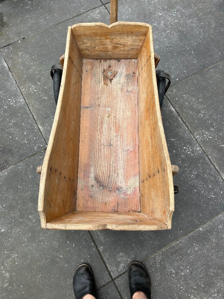 klassieke bolderkar van eikenhout, Ophalen, Gebruikt