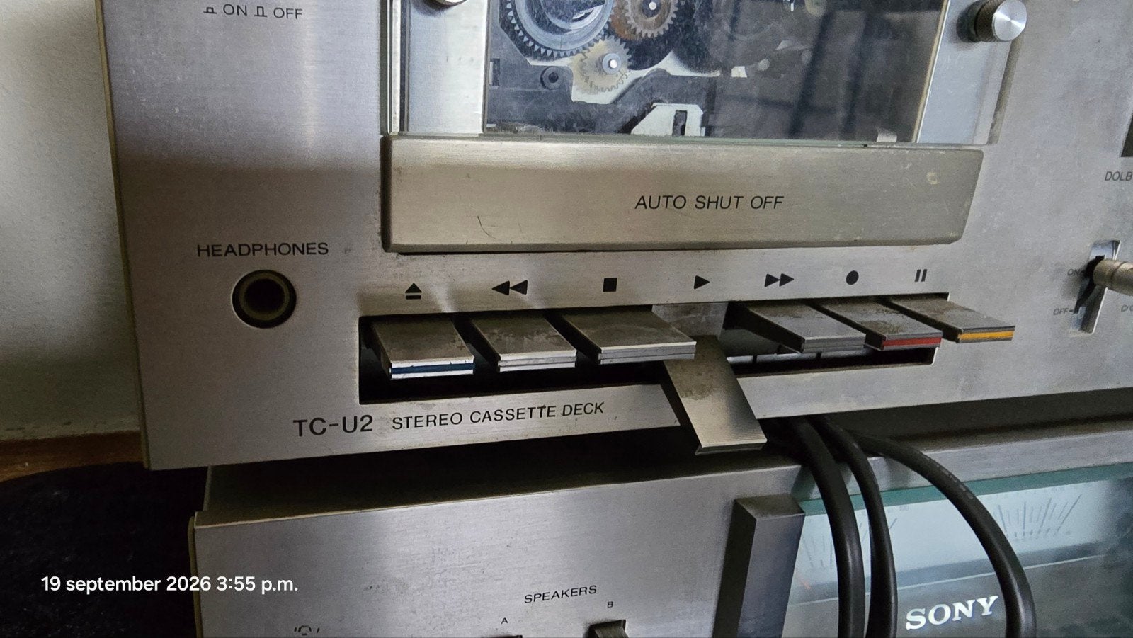 Sony TC-U2 Cassettedeck & TA-313 Versterker - Defect, Ophalen of Verzenden