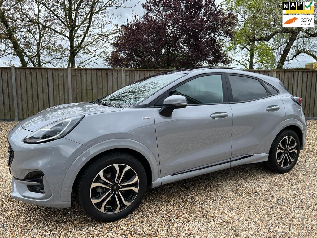 Ford Puma 1.0 EcoBoost Hybrid ST-Line X Automaat & Panorama, Auto's, 125 pk, Leder en Stof, 665 kg, Bedrijf