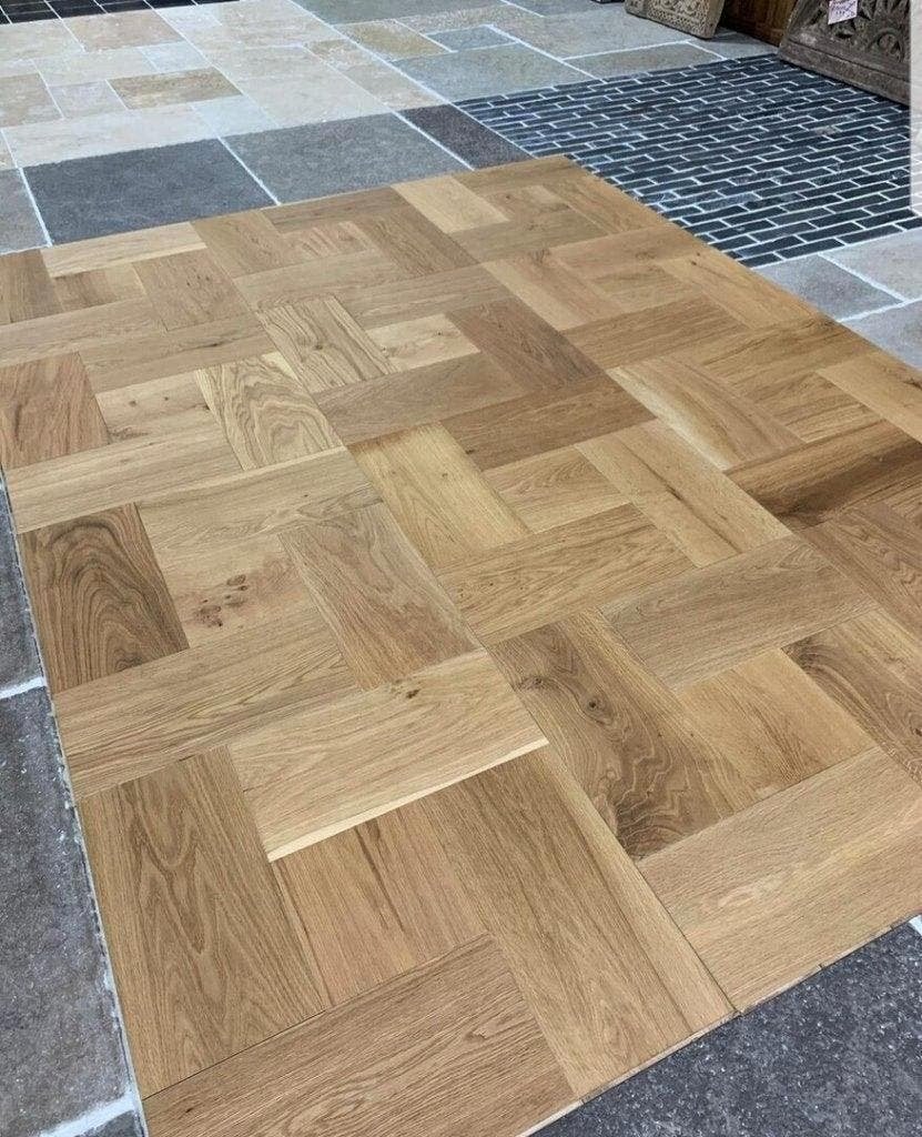 EIKEN VERSAILLES VLOER LEGKLAAR NATUREL GEOLIED UNIEK!, Ophalen of Verzenden, Nieuw, 75 m² of meer, Parket
