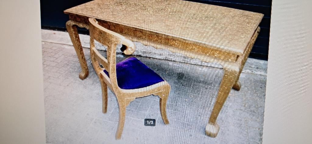 Tafel + Stoel, Ophalen, Overige materialen, 50 tot 100 cm, Zo goed als nieuw