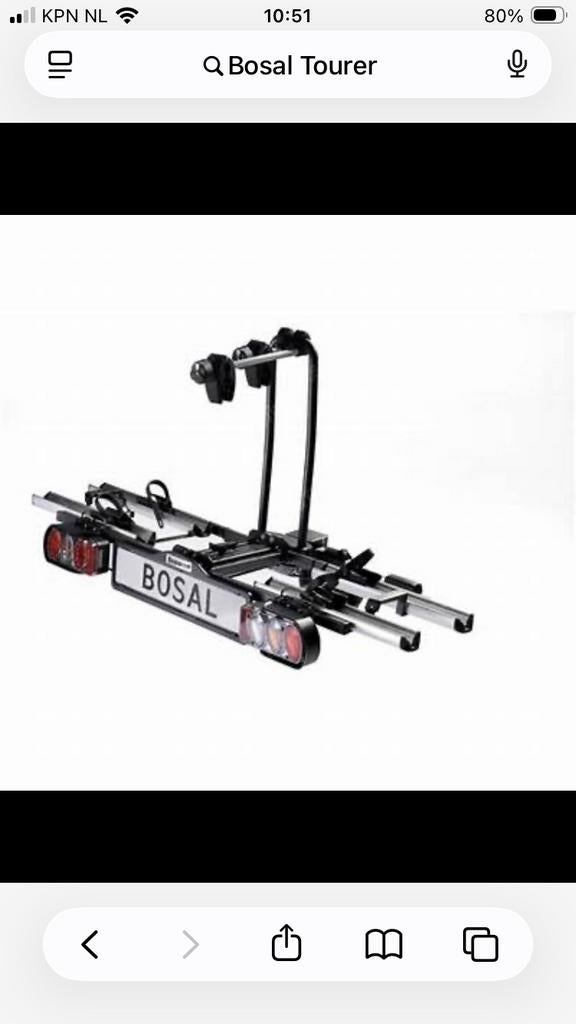 Fietsendrager Bosal Tourer, Ophalen, Zo goed als nieuw, Trekhaakdrager