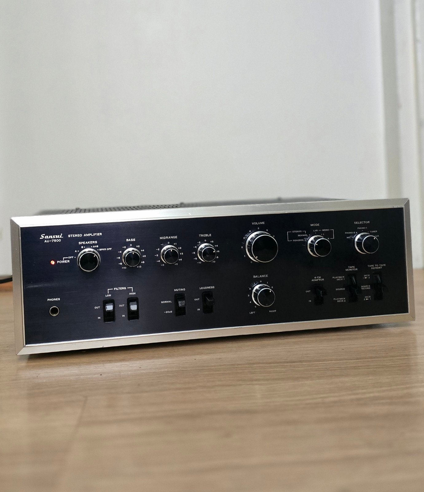 Sansui AU-7500 Stereo Versterker - Vintage Hifi, Audio, Tv en Foto, Versterkers en Receivers, Overige merken, Gebruikt, Ophalen of Verzenden