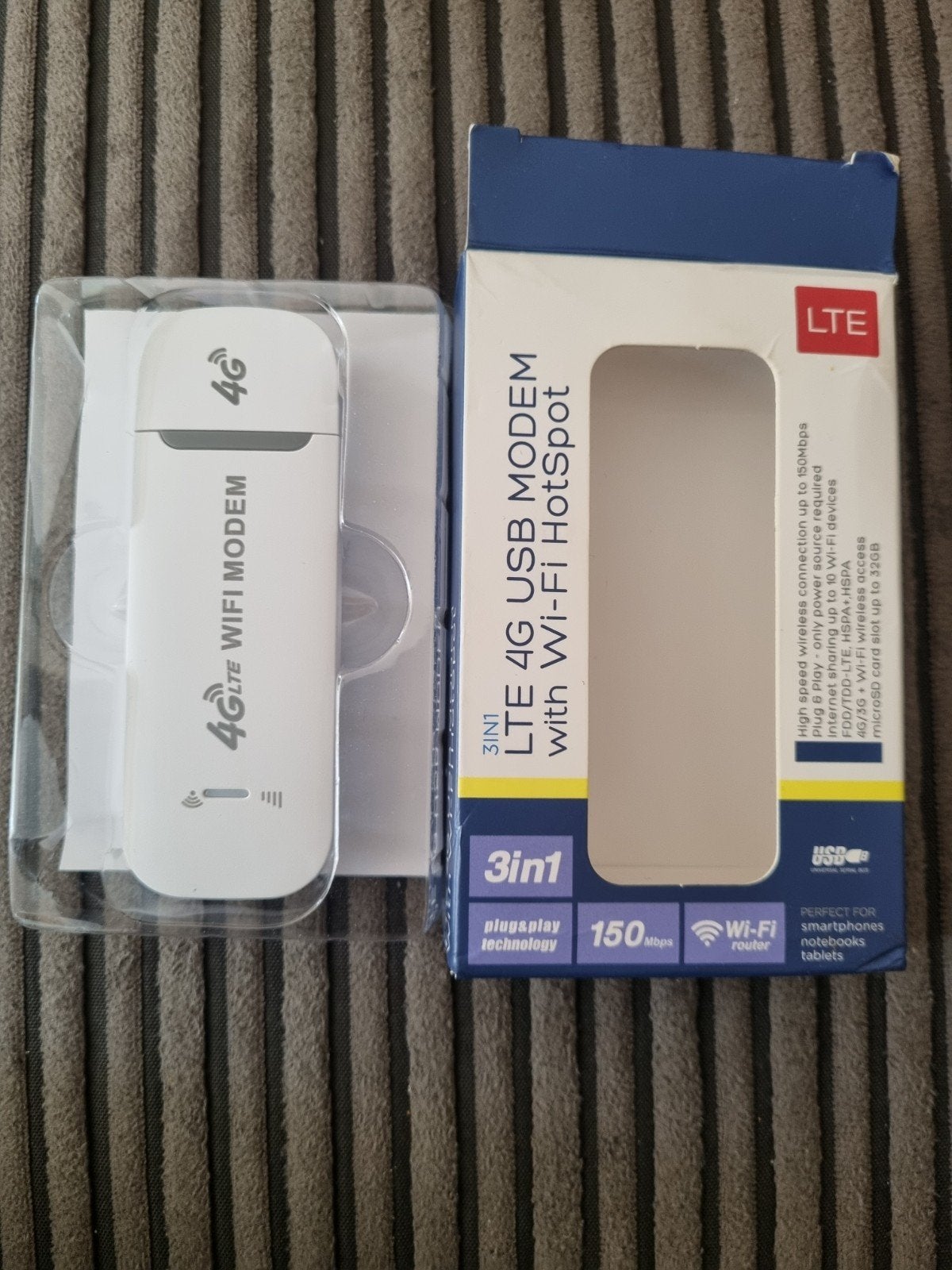 3-in-1 LTE 4G USB Modem met Wi-Fi HotSpot, Computers en Software, Routers en Modems, Zo goed als nieuw, Router met modem, Ophalen of Verzenden