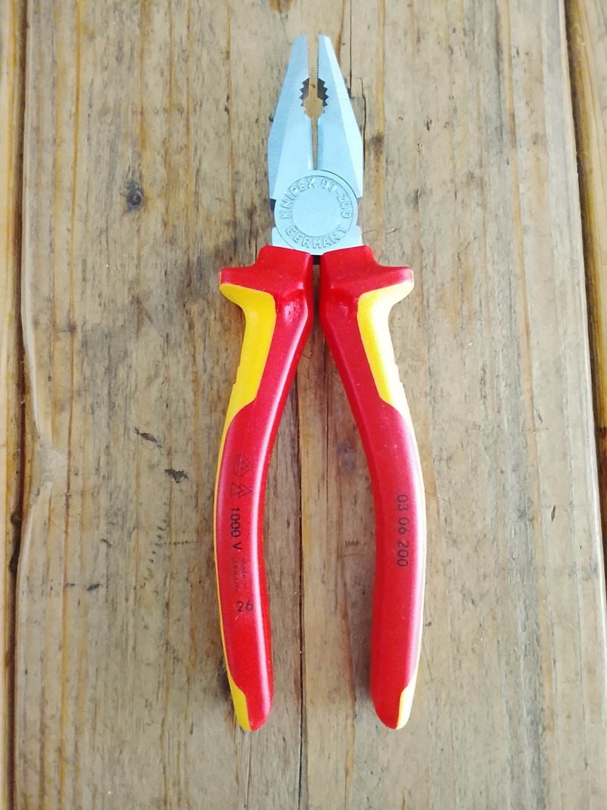 Knipex Combinatietang 1000V geïsoleerd, Ophalen of Verzenden, Gebruikt, Tang, Knipex