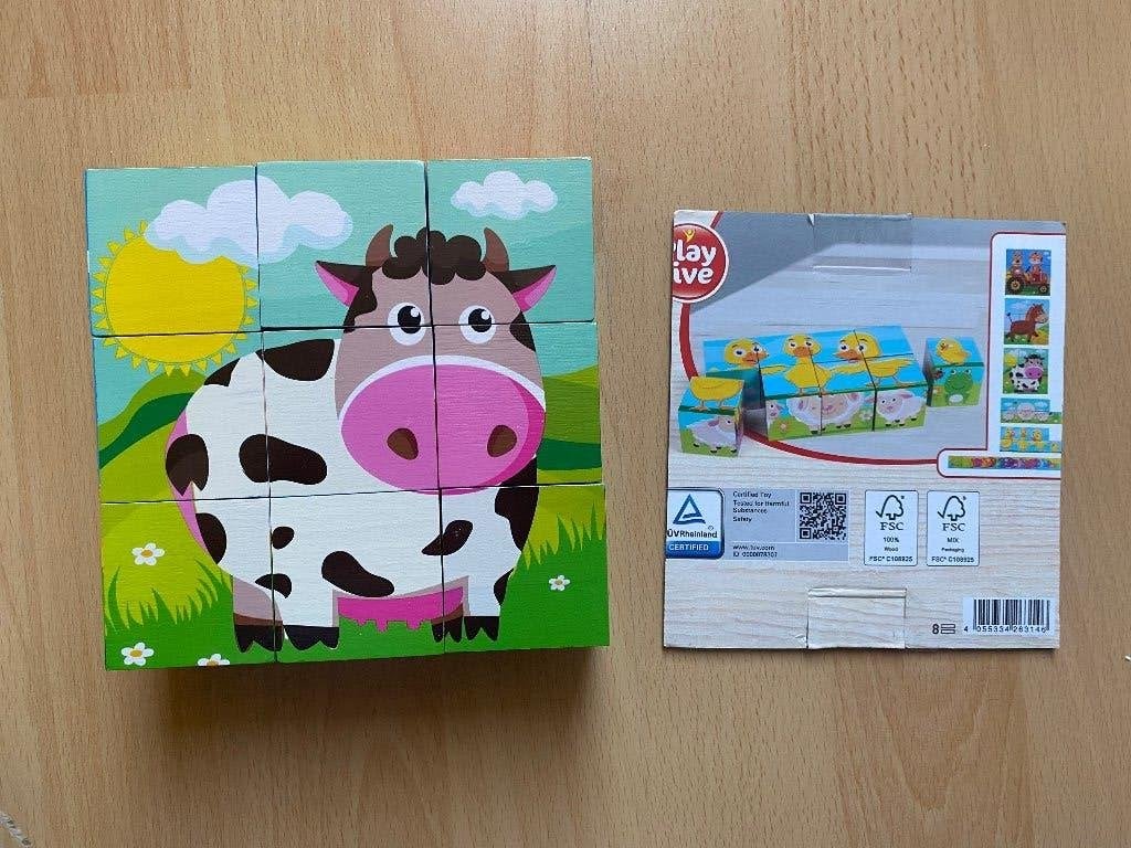 Blokpuzzel, Ophalen of Verzenden, 10 tot 50 stukjes, Gebruikt