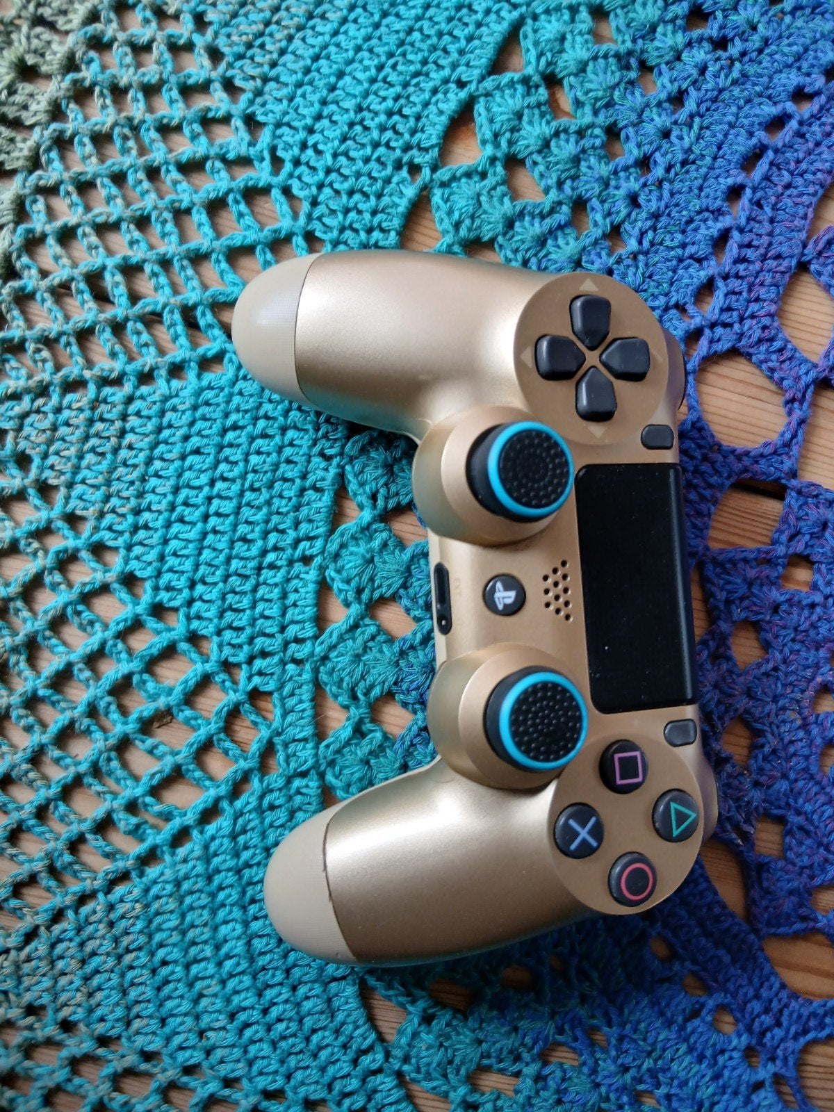 Gouden Sony PlayStation 4 DualShock Controller, Gebruikt, Ophalen of Verzenden, Controller, PlayStation 4