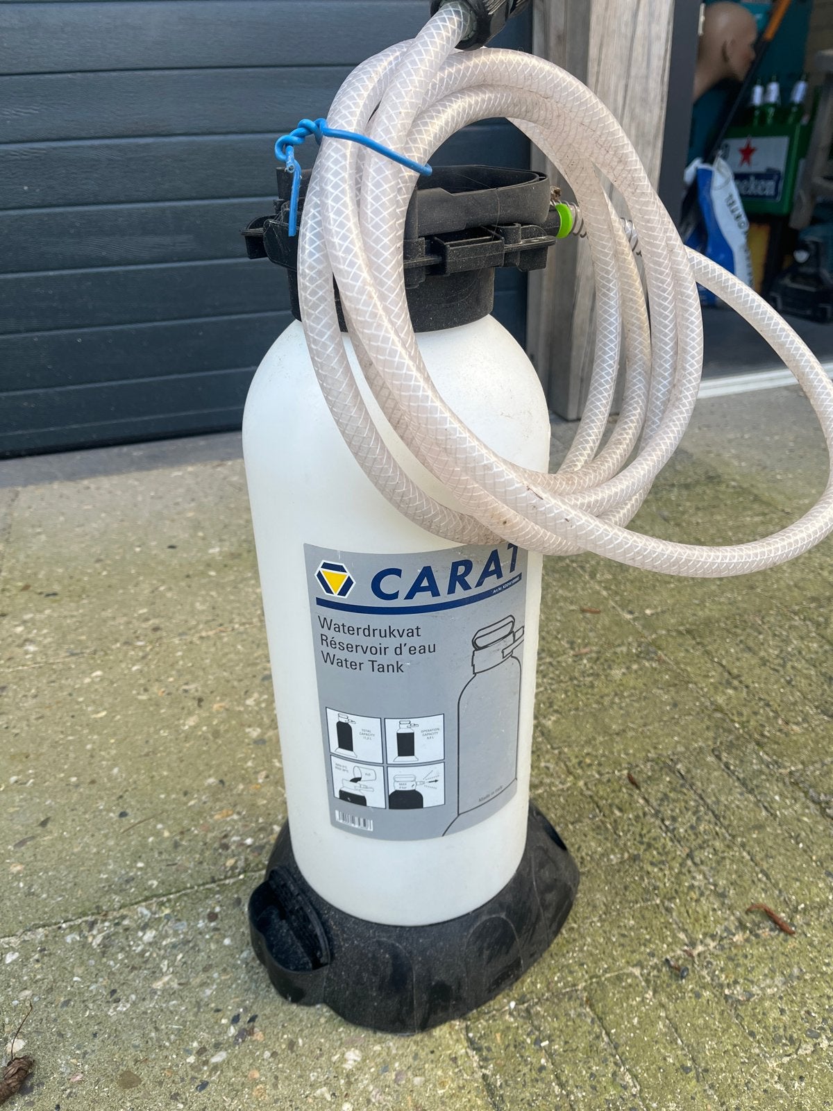 Carat Waterdrukvat / Water Tank met slang, Ophalen of Verzenden, Gebruikt