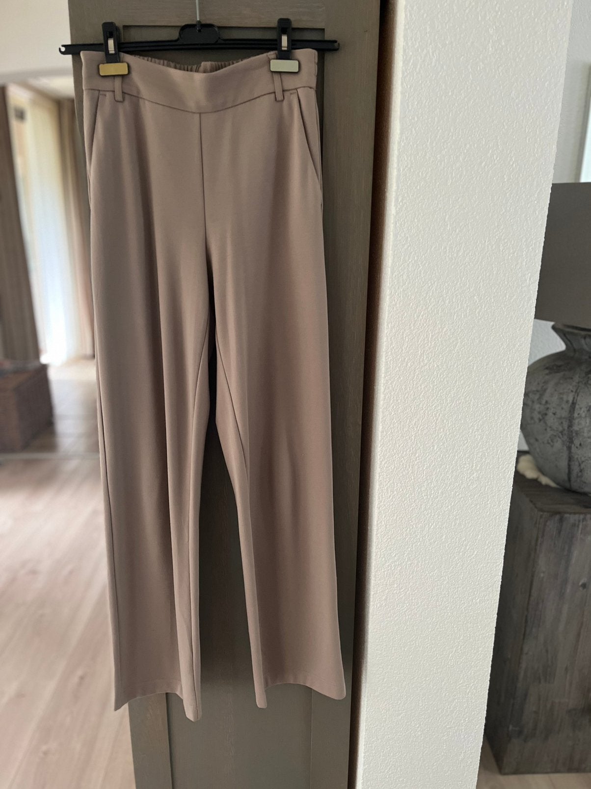 Broek mt S=34 kleur taupe.  Z.g.a.n., Bruin, Ophalen of Verzenden, Zo goed als nieuw, Maat 34 (XS) of kleiner
