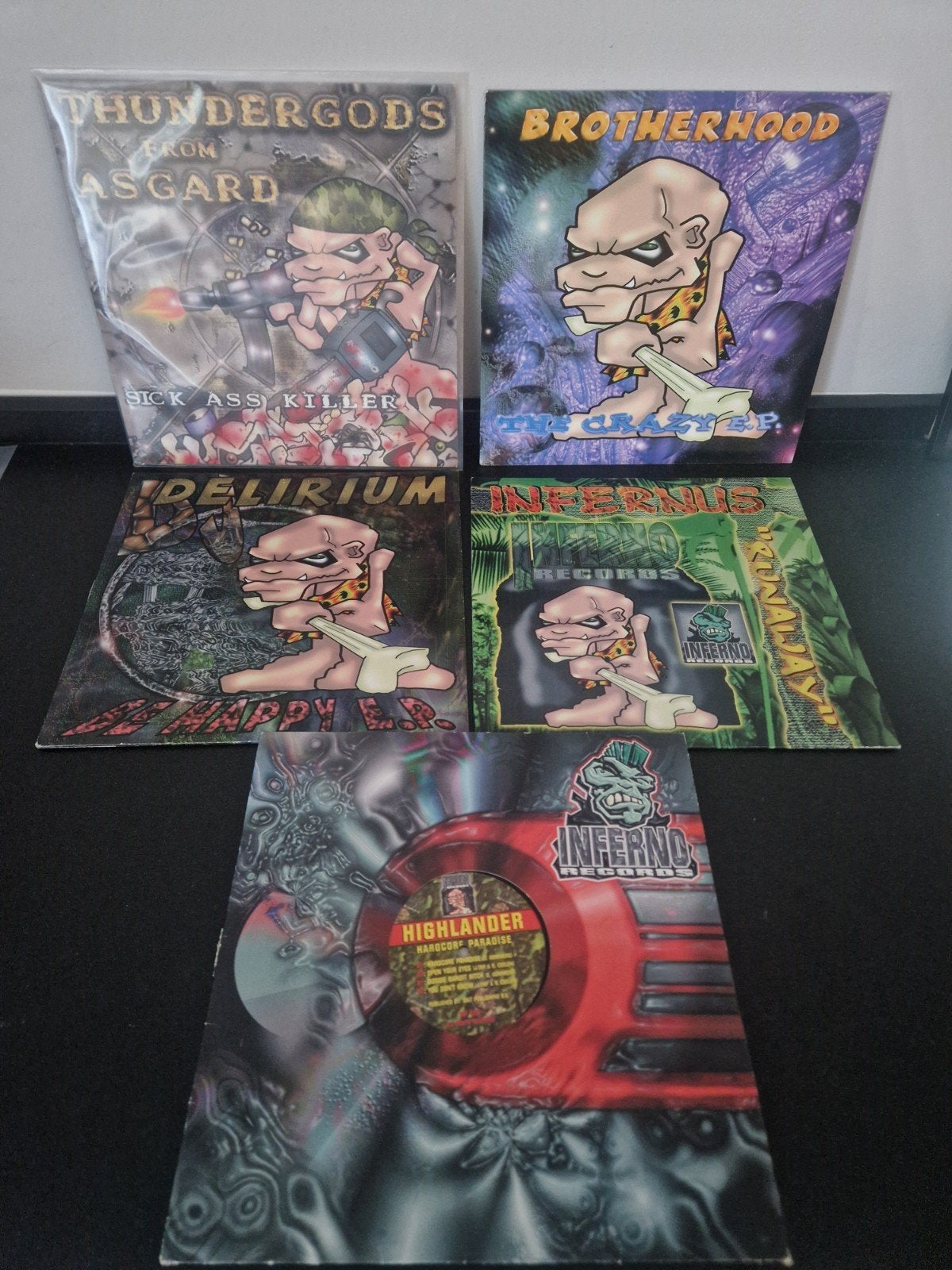 Inferno hardcore gabber vinyl. Thunderdome 90's collect, Ophalen of Verzenden, Zo goed als nieuw