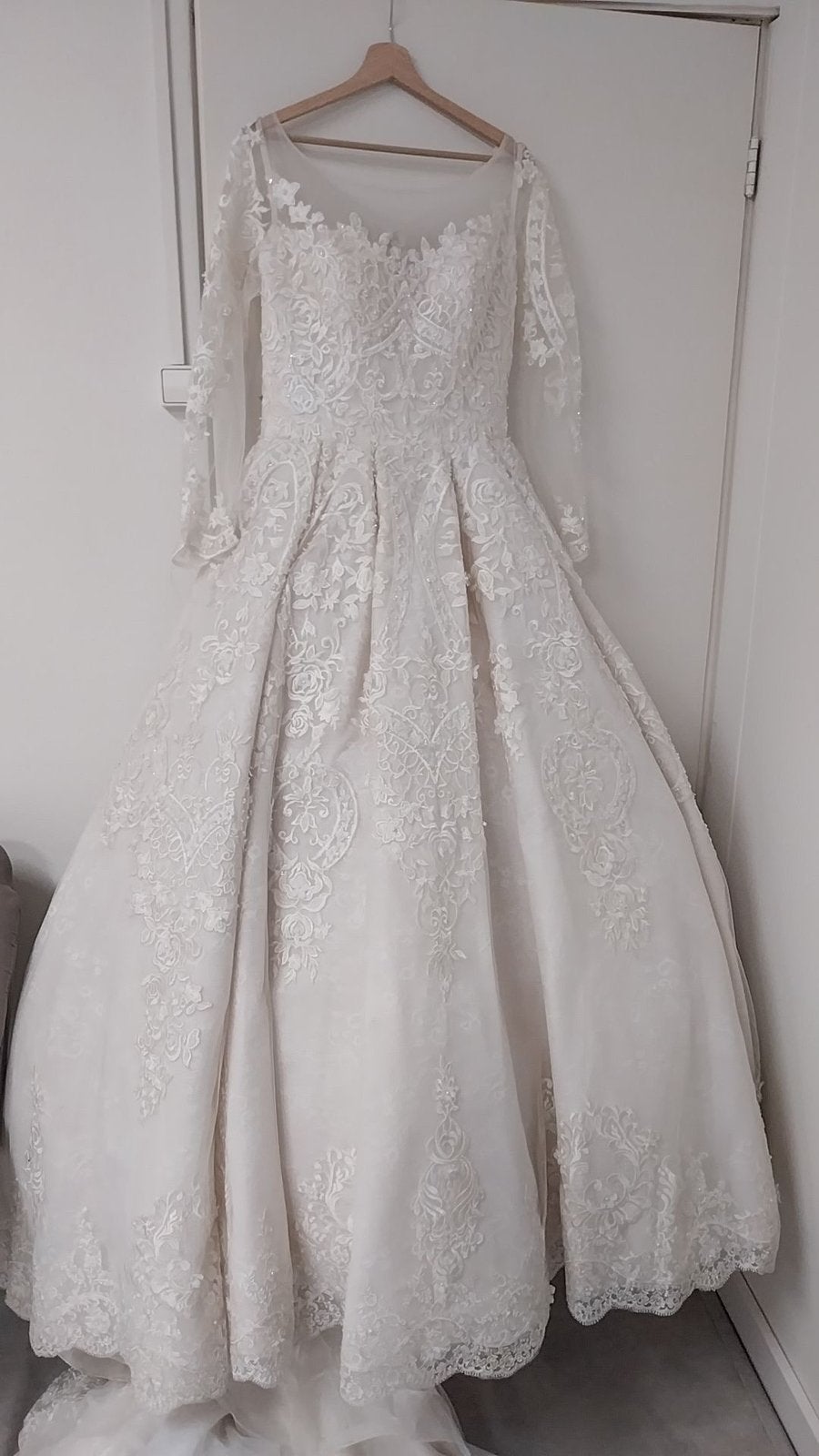 Bruidsjurk trouwjurk mermaid ballroom A line, Kleding | Dames, Ophalen of Verzenden, Zo goed als nieuw, Wit, Trouwjurk