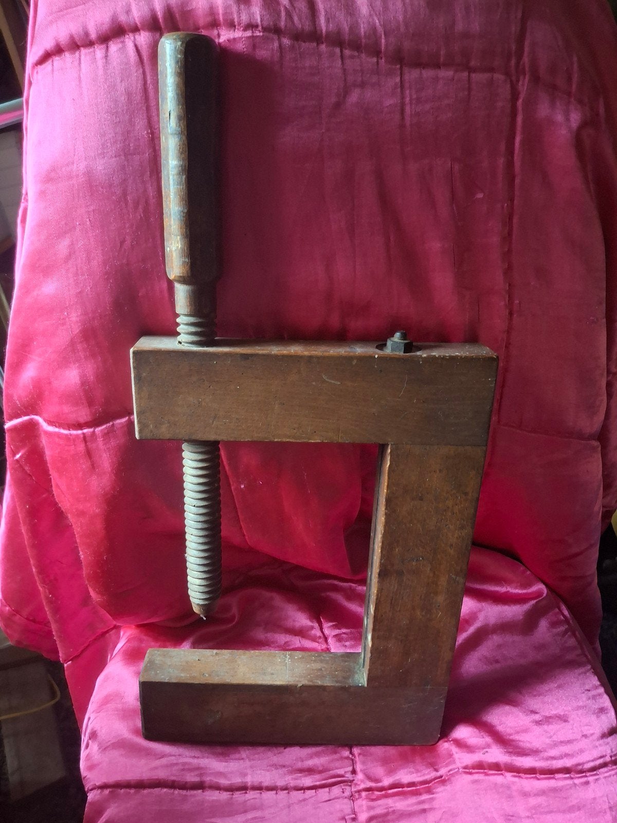 Antieke houten lijmklem, Antiek en Kunst, Antiek | Gereedschap en Instrumenten, Ophalen of Verzenden