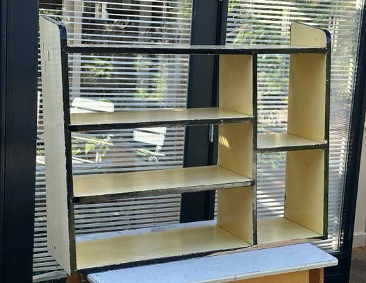 Authentiek Vintage wandrek, geel met zwart €15,- 104x84x26cm, Ophalen, Gebruikt