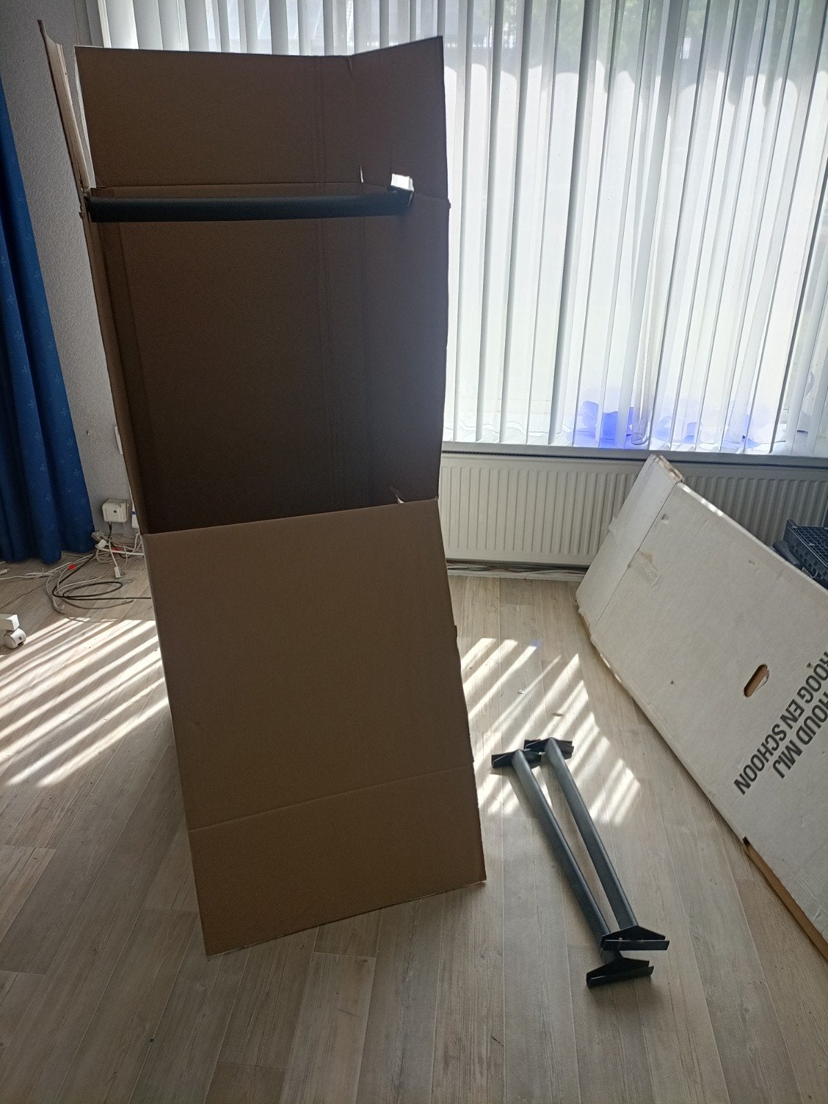 3x Garderobebox met stang - Ideaal voor verhuizing, Ophalen, Gebruikt