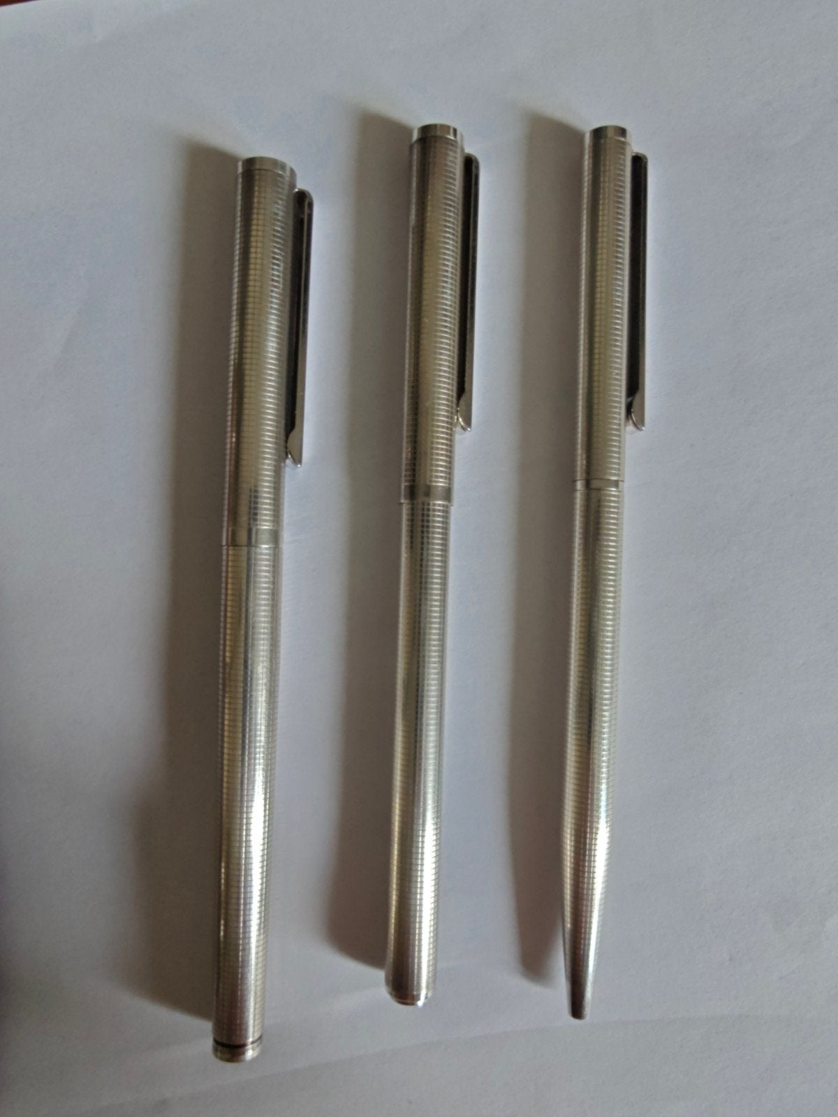 Pennenset | Vulpen, fineliner & ballpoint | 925 zilver, Ophalen of Verzenden, Gebruikt, Vulpen, Overige merken