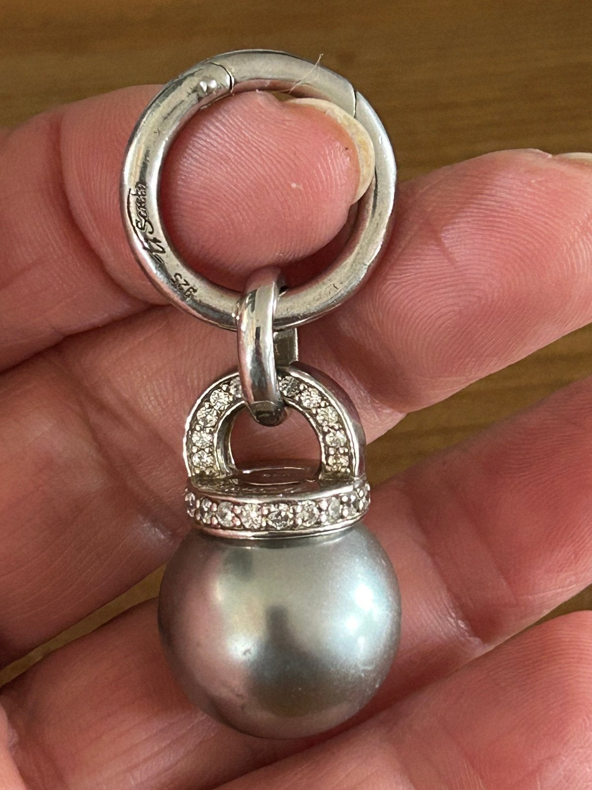 Ti Sento hanger., Sieraden, Tassen en Uiterlijk, Kettinghangers, Ophalen of Verzenden, Zo goed als nieuw, Zilver