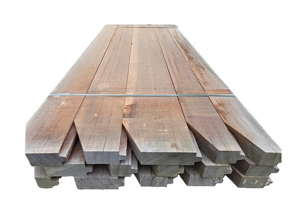 7.27 m2 hardhout Damwand Azobé hout - nr: DW6