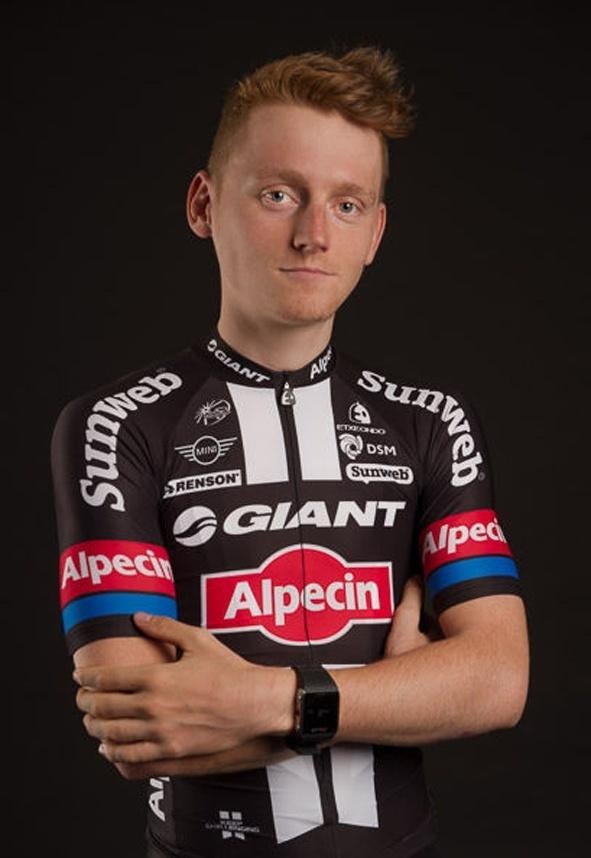 Wielertrui/wielershirt GIANT ALPECIN – SAM OOMEN – met naam, Ophalen of Verzenden, Overige typen