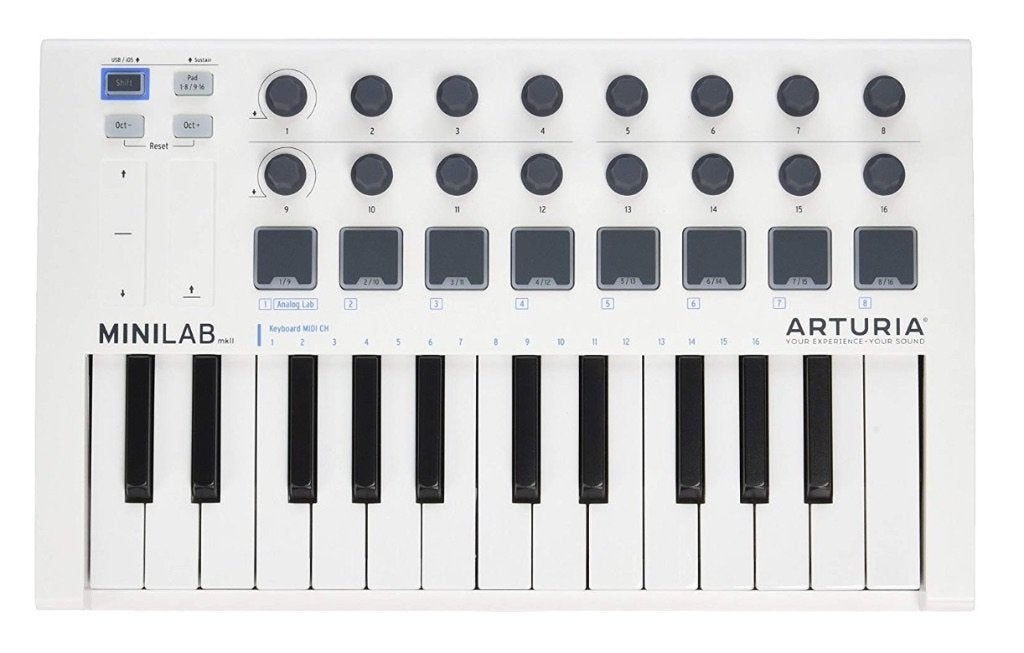 Arturia MiniLab mkII USB/MIDI-keyboard, Muziek en Instrumenten, Midi-apparatuur, Ophalen of Verzenden, Zo goed als nieuw