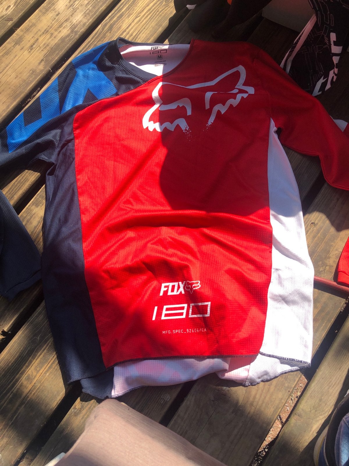 Nieuw Fox MX Motocross Shirt - Rood/Wit/Blauw, Motoren, Kleding | Motorkleding, Ophalen of Verzenden, Nieuw zonder kaartje, Heren