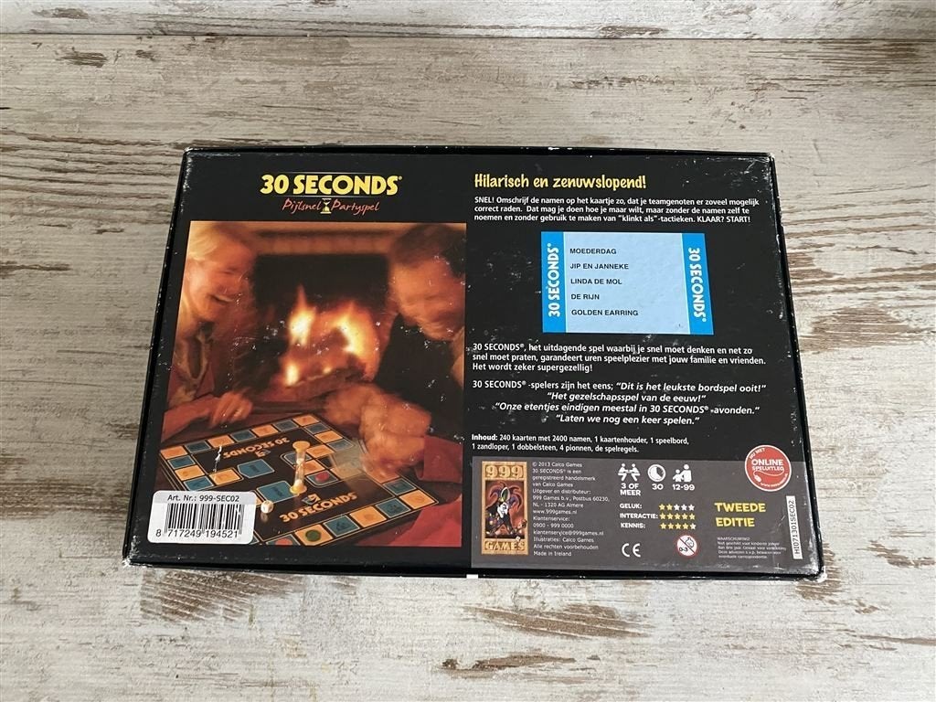 30 seconds zwarte doos 999 games [s854], Verzenden, Zo goed als nieuw