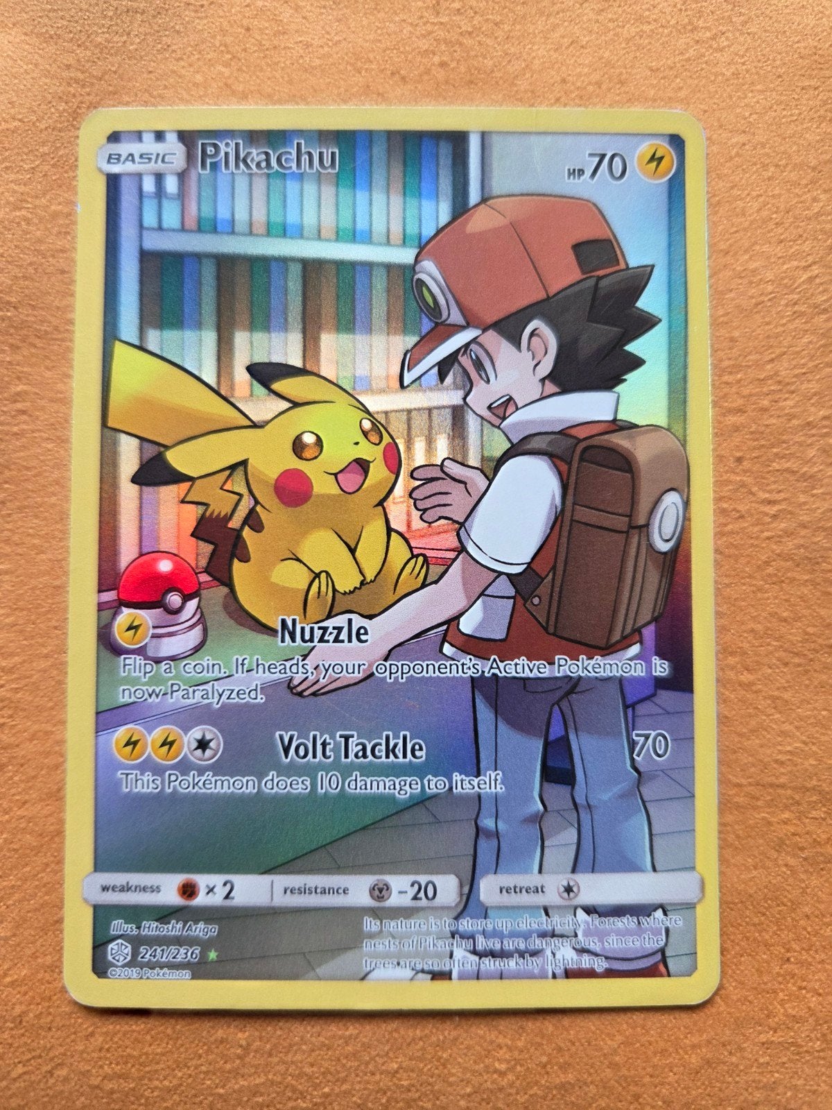 Pikachu 241 / 236 - cosmic eclipse - holo, Ophalen of Verzenden, Zo goed als nieuw