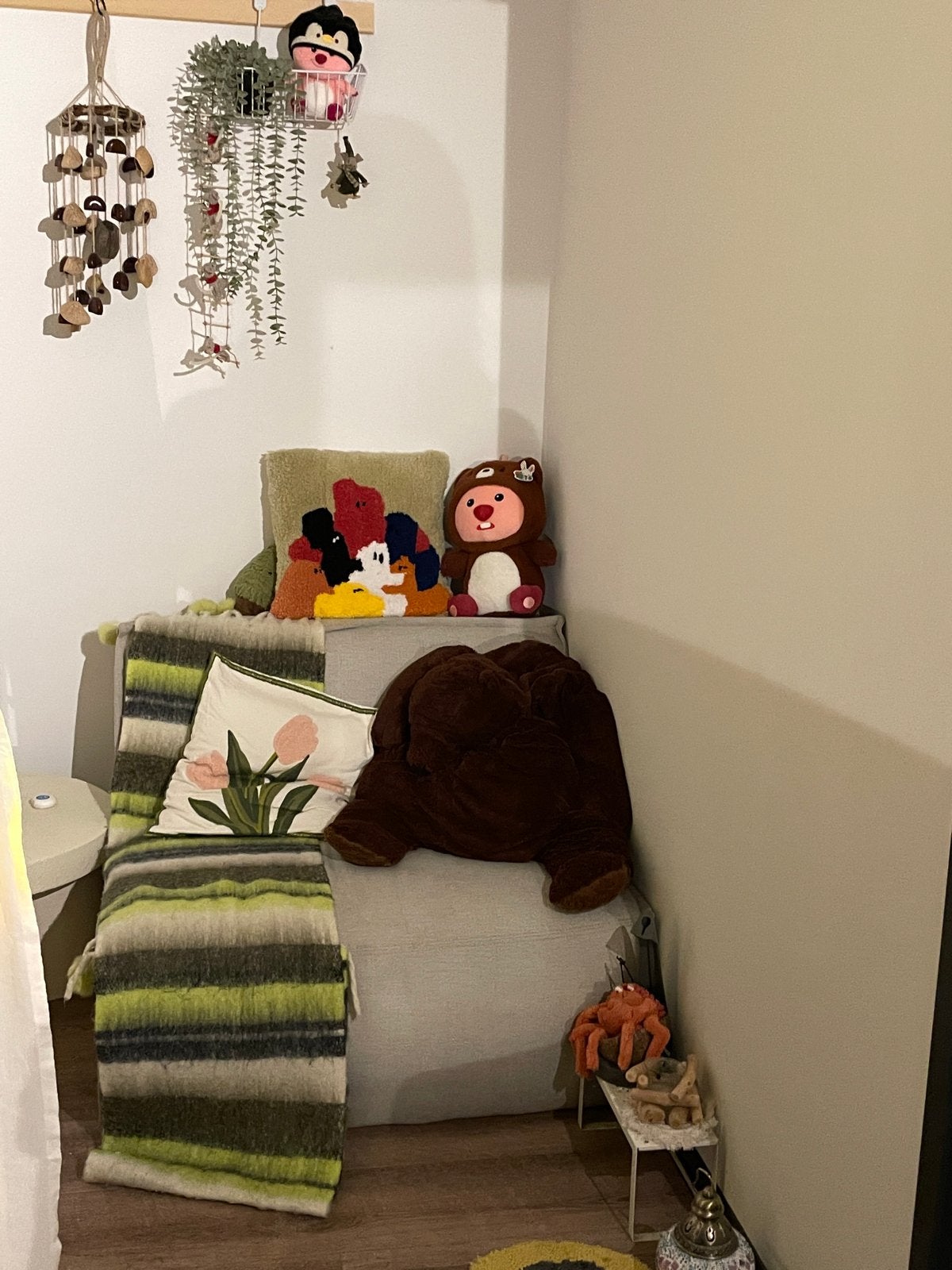 Comfortabele grijze sofa, ideaal voor kleine ruimtes, Gebruikt, Ophalen of Verzenden, Eén, Stof