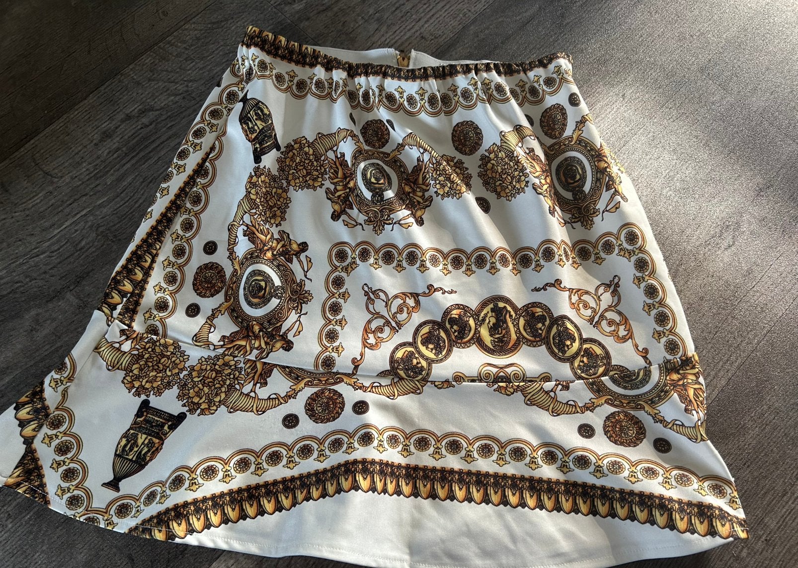 Delousion rok wit/geel, maat M, Maat 38/40 (M), Geel, Ophalen of Verzenden, Zo goed als nieuw