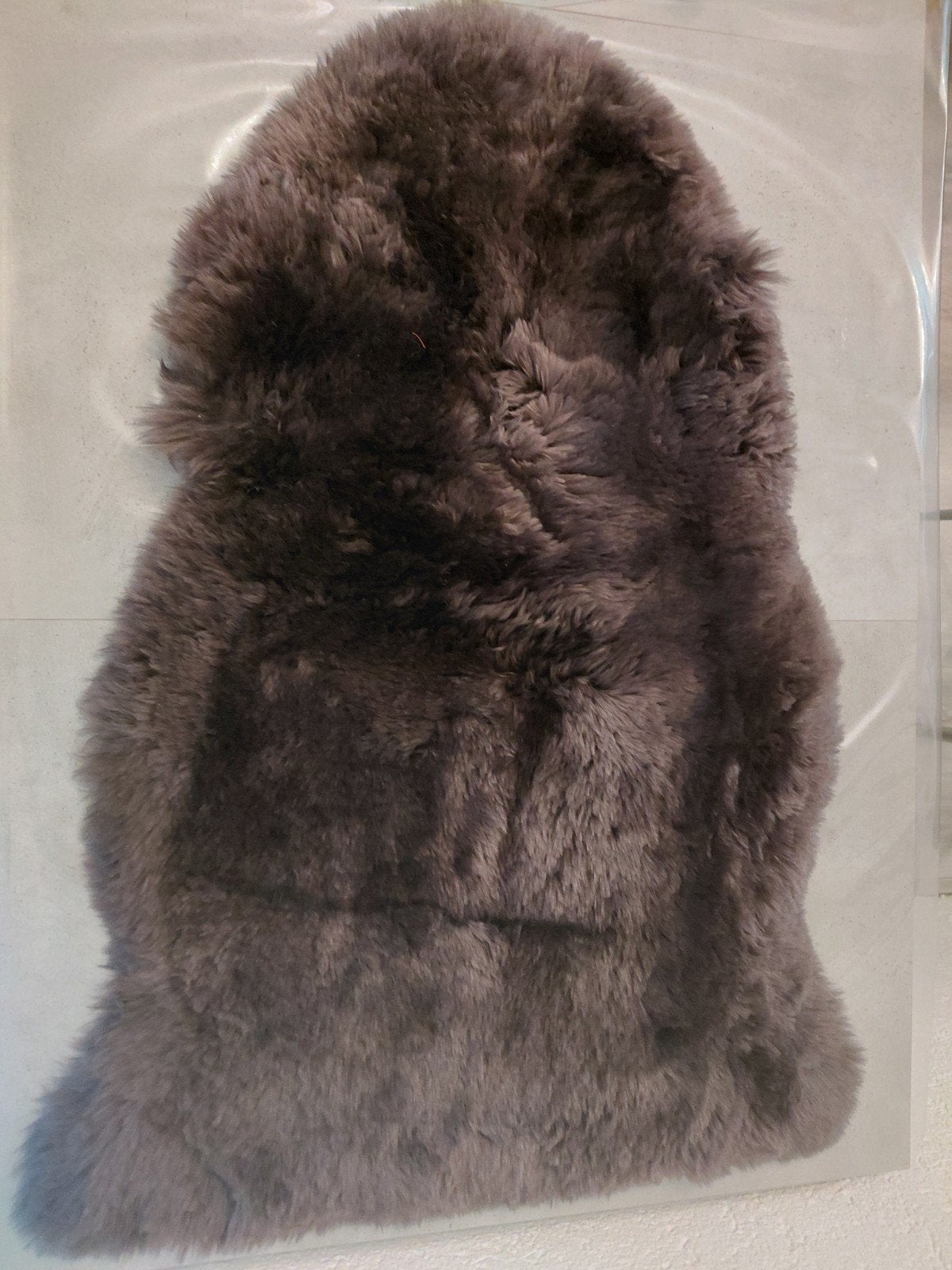 Lamsvacht van Nieuw-Zeelandse schapen, Ophalen, Luxe, Natuurlijk, Warm, 50 tot 100 cm, Bruin