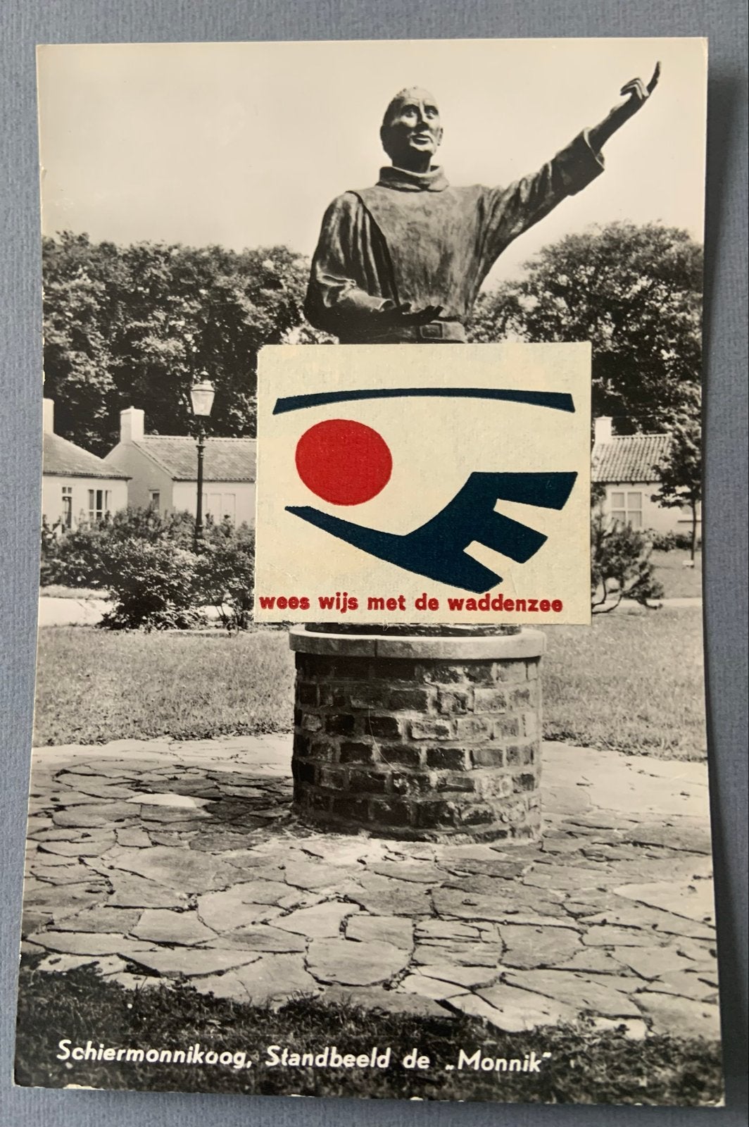 Schiermonnikoog, Standbeeld de Monnik, Verzenden, 1960 tot 1980, Gelopen, Waddeneilanden