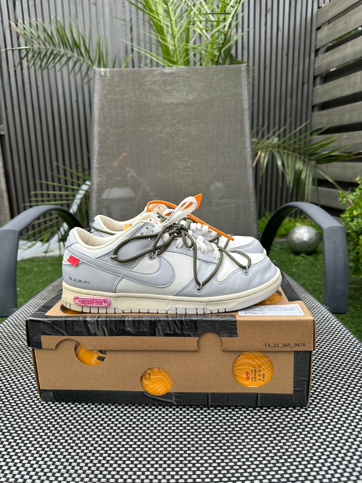 Nike Dunk Low Off White “Lot 22” 43, Overige kleuren, Ophalen of Verzenden, Sneakers of Gympen, Zo goed als nieuw