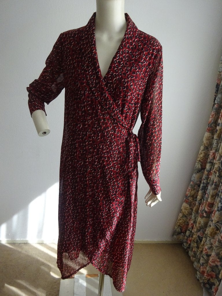 Sissy Boy midi wikkel-jurk mt L, Overige kleuren, Maat 42/44 (L), Sissy-Boy, Ophalen of Verzenden