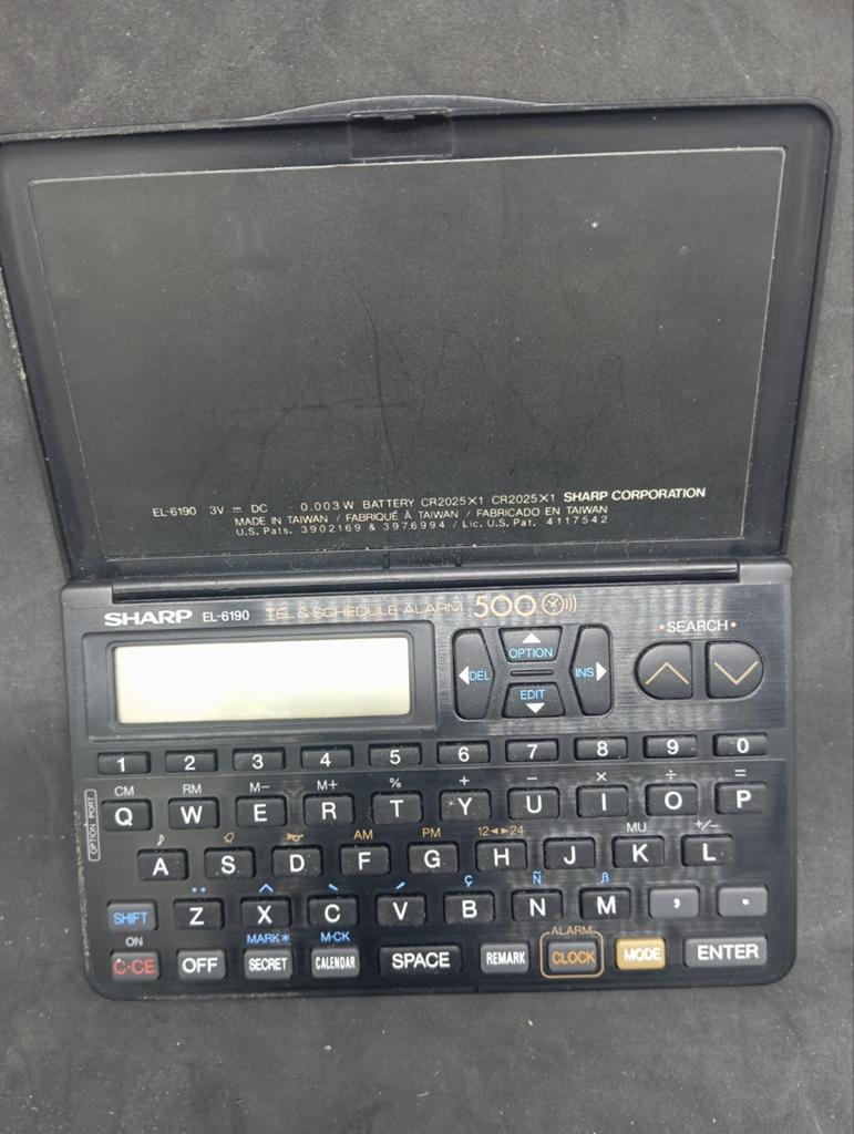 Sharp EL-6190 Tel & Schedule Alarm 500, Telecommunicatie, Pda's, Gebruikt, Overige systemen, Overige merken, Ophalen of Verzenden