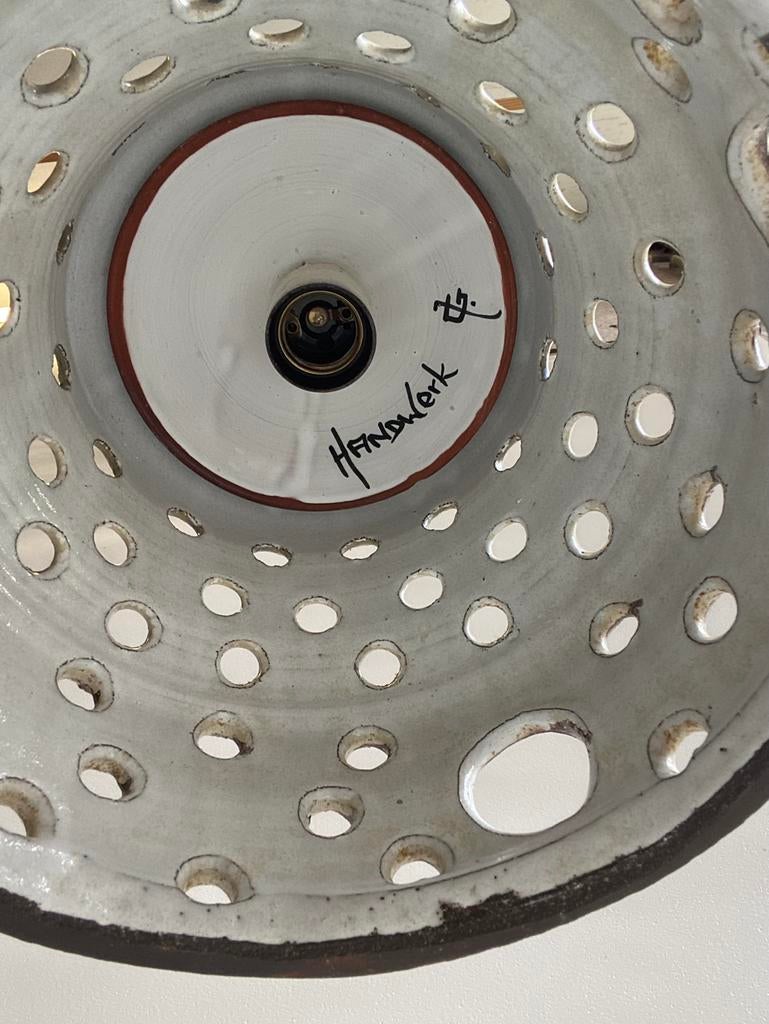 Guul en Henk Jacobs jaren 70 keramiek hanglamp, Overige materialen, Gebruikt, Onbekend, Ophalen of Verzenden