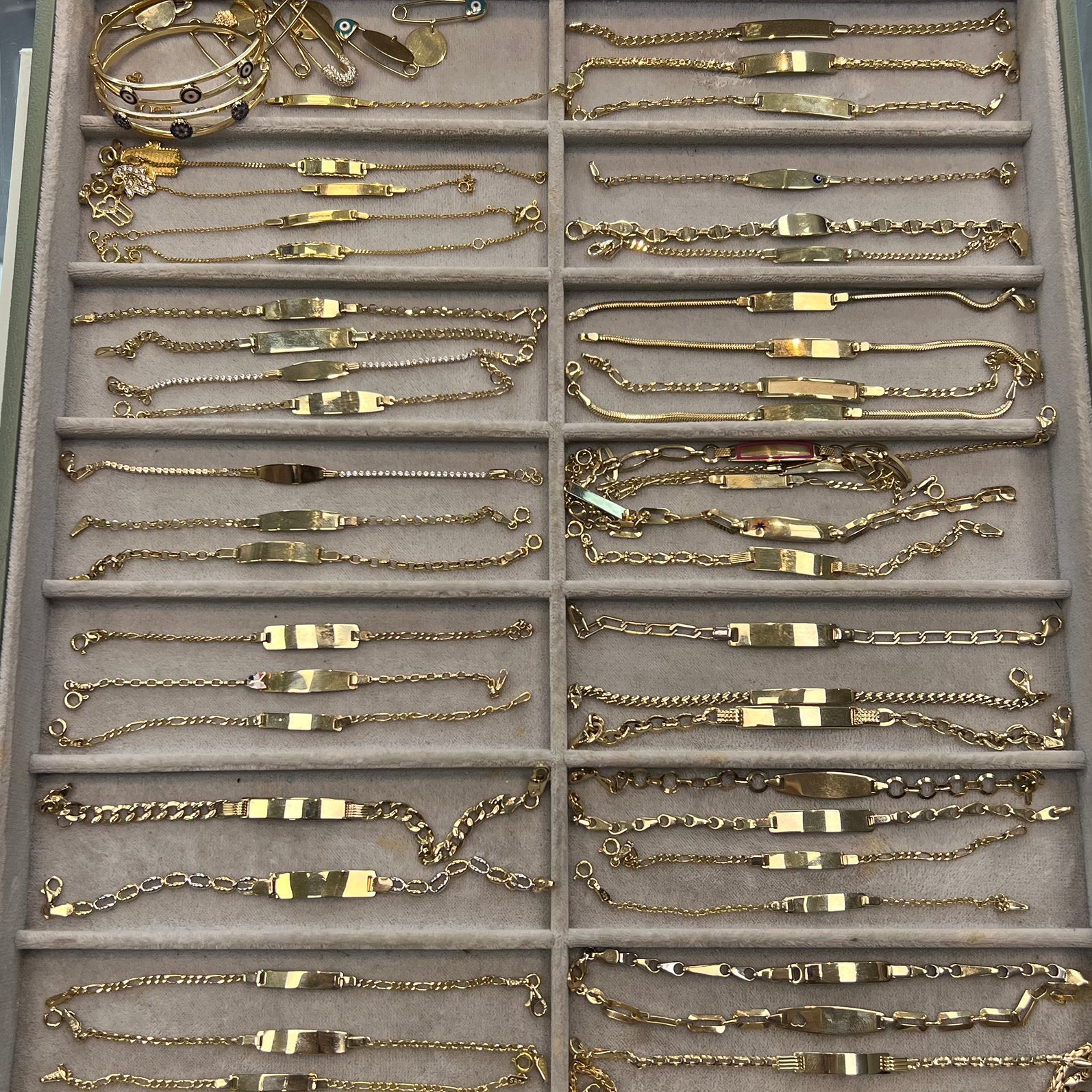 14 karaat gouden baby armbanden kinder armbanden, Ophalen of Verzenden, Nieuw, Goud