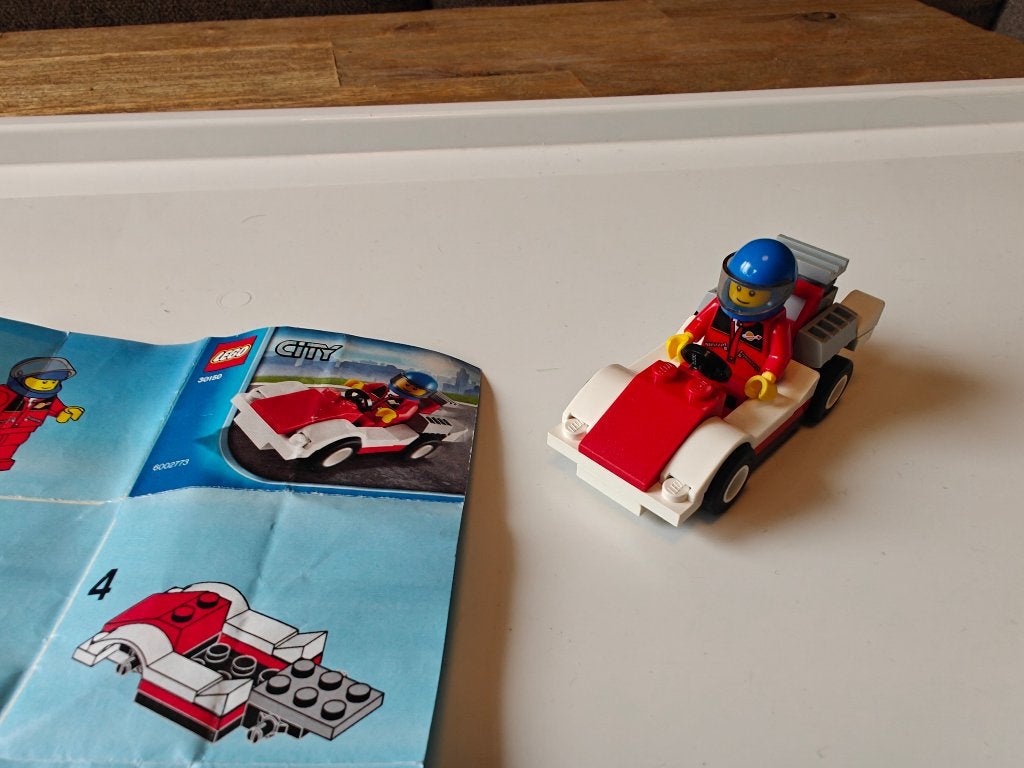 Lego set 30150 -  Race Car  - 35 steentjes, Kinderen en Baby's, Lego, Ophalen of Verzenden, Zo goed als nieuw, Compleet